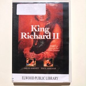 King Richard II by William Shakespeare DVD tragedy drama 709629200012 TMW Media
